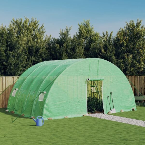 Tunel ogrodowy profesjonalny do upraw, zielony, 24 m², 6x4x2,85 m