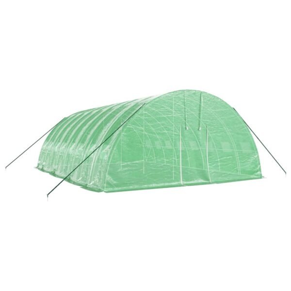 Tunel ogrodowy profesjonalny do upraw, zielony, 48 m², 8x6x2,85 m - obrazek 3