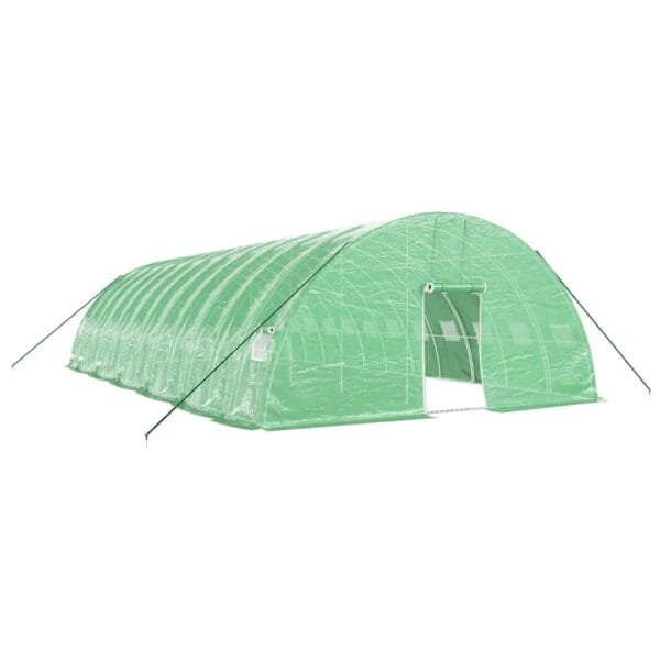 Tunel ogrodowy profesjonalny do upraw, zielony, 72 m², 12x6x2,85 m - obrazek 2