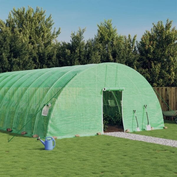 Tunel ogrodowy profesjonalny do upraw, zielony, 72 m², 12x6x2,85 m
