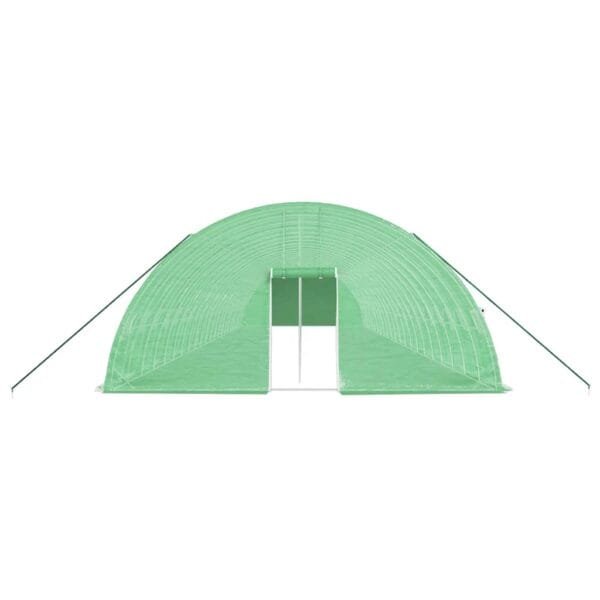 Tunel ogrodowy profesjonalny do upraw, zielony, 132 m², 22x6x2,85 m - obrazek 4