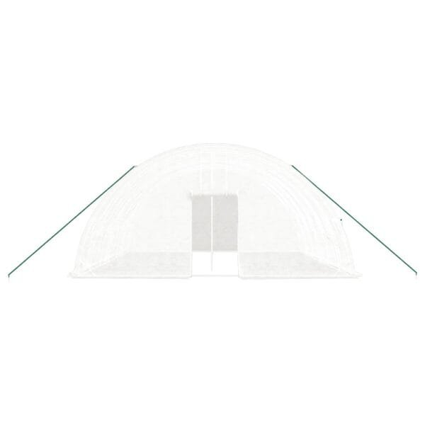 Tunel ogrodowy profesjonalny do upraw, biały, 36 m², 6x6x2,85 m - obrazek 4