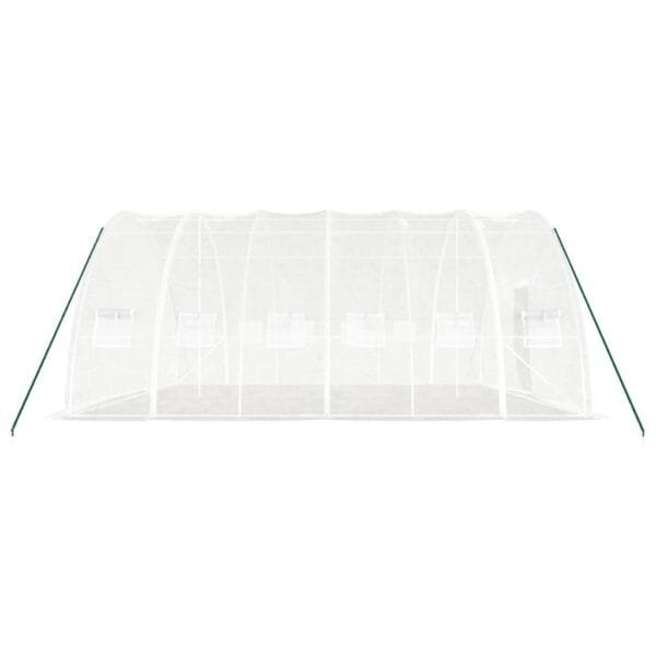 Tunel ogrodowy profesjonalny do upraw, biały, 36 m², 6x6x2,85 m - obrazek 5