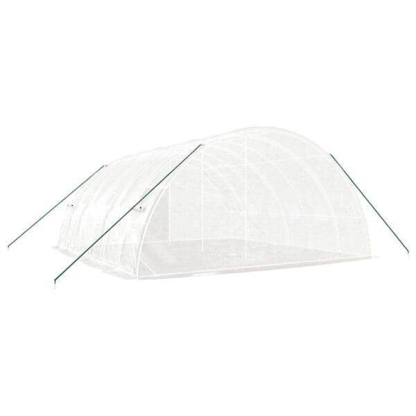 Tunel ogrodowy profesjonalny do upraw, biały, 36 m², 6x6x2,85 m - obrazek 6