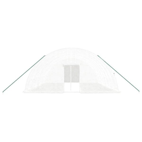 Tunel ogrodowy profesjonalny do upraw, biały, 48 m², 8x6x2,85 m - obrazek 4