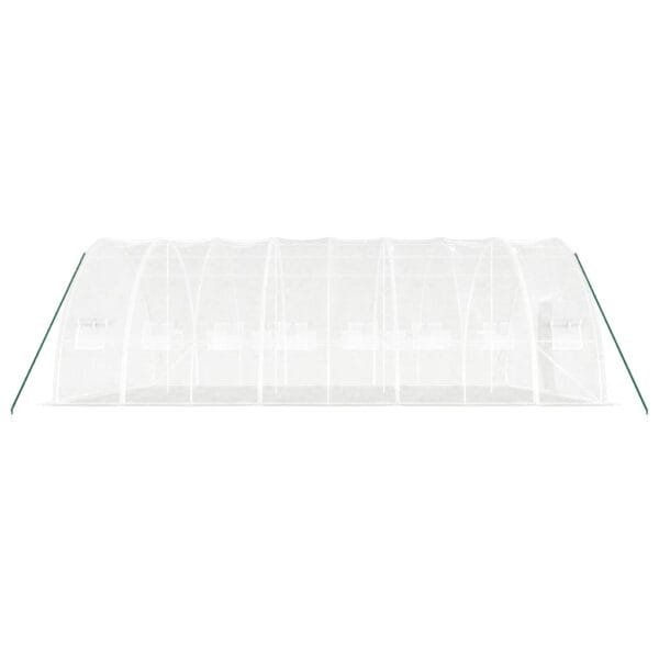 Tunel ogrodowy profesjonalny do upraw, biały, 48 m², 8x6x2,85 m - obrazek 5