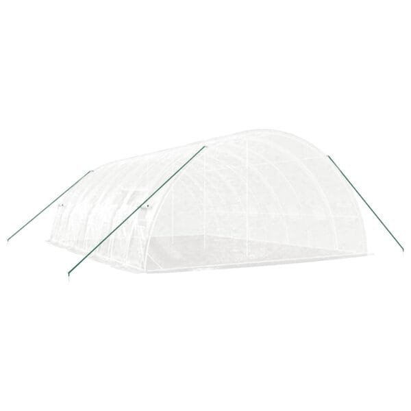 Tunel ogrodowy profesjonalny do upraw, biały, 48 m², 8x6x2,85 m - obrazek 6