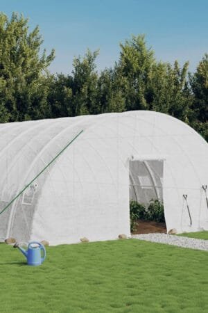 Tunel ogrodowy profesjonalny do upraw, biały, 72 m², 12x6x2,85 m