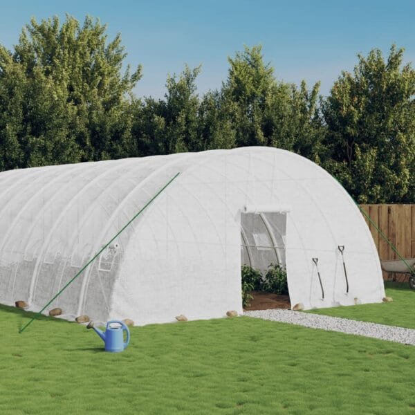 Tunel ogrodowy profesjonalny do upraw, biały, 72 m², 12x6x2,85 m
