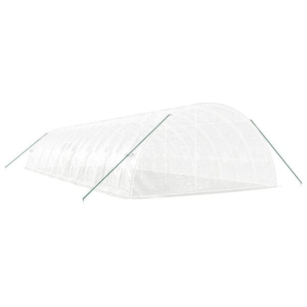 Tunel ogrodowy profesjonalny do upraw, biały, 96 m², 16x6x2,85 m - obrazek 6