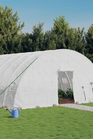 Tunel ogrodowy profesjonalny do upraw, biały, 96 m², 16x6x2,85 m