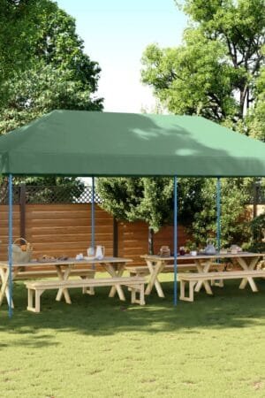 Składany namiot imprezowy typu pop-up, zielony, 580x292x315 cm