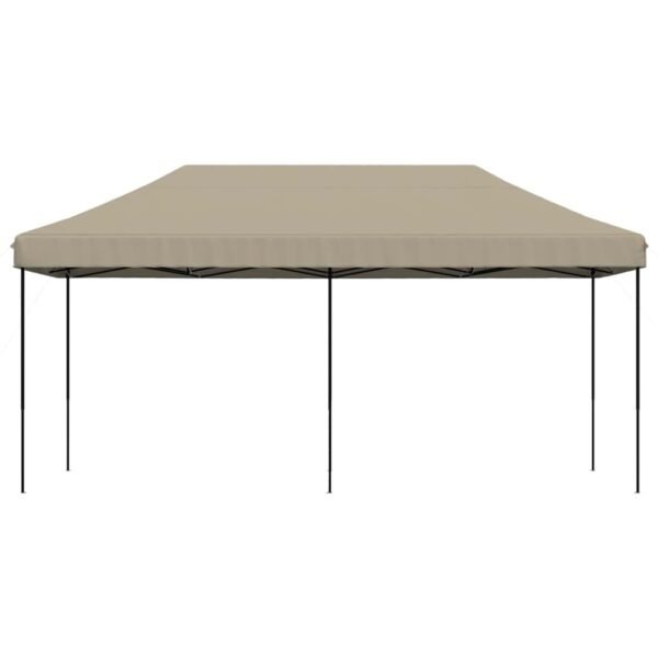 Składany namiot imprezowy typu pop-up, taupe, 580x292x315 cm - obrazek 3