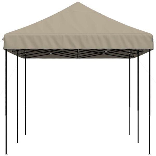 Składany namiot imprezowy typu pop-up, taupe, 580x292x315 cm - obrazek 4