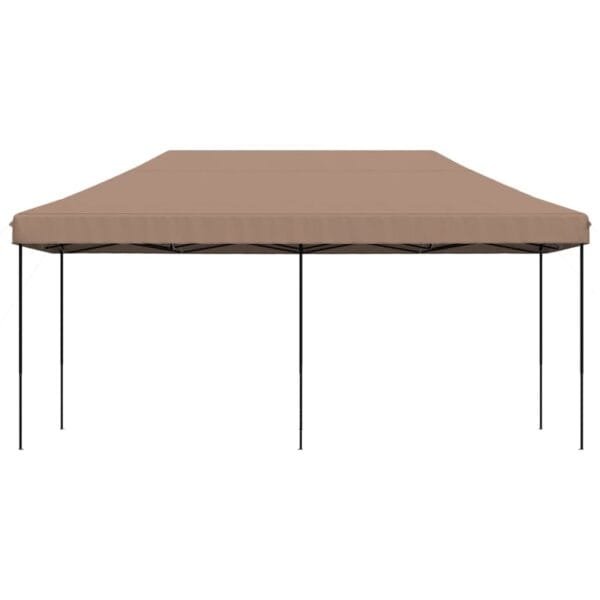 Składany namiot imprezowy typu pop-up, brązowy, 580x292x315 cm - obrazek 3