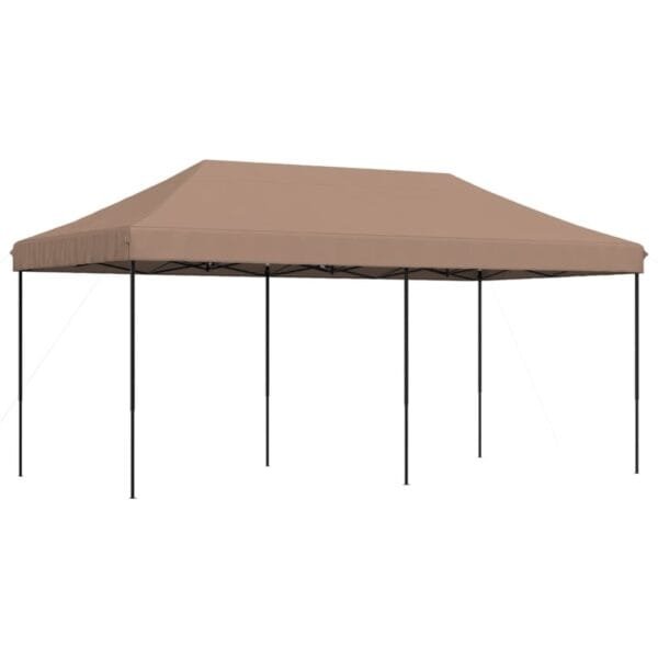 Składany namiot imprezowy typu pop-up, brązowy, 580x292x315 cm - obrazek 5