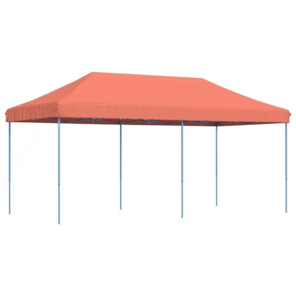 Składany namiot imprezowy typu pop-up, terakota, 580x292x315 cm - obrazek 2