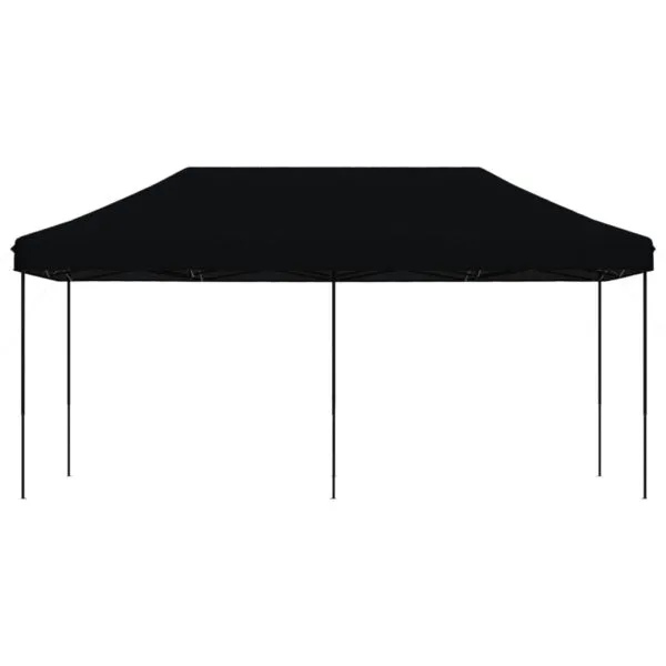 Składany namiot imprezowy typu pop-up, czarny, 580x292x315 cm - obrazek 3