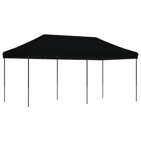 Składany namiot imprezowy typu pop-up, czarny, 580x292x315 cm - obrazek 5