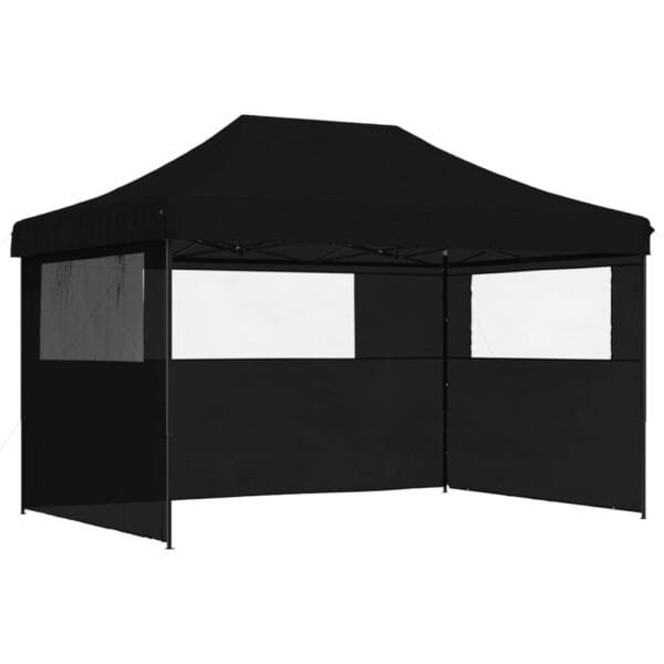 Namiot imprezowy typu pop-up z 3 ściankami, czarny - obrazek 2