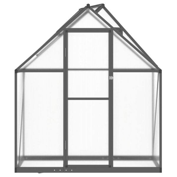 Szklarnia z ramą podstawy, antracyt, 169x58x195 cm, aluminium - obrazek 3
