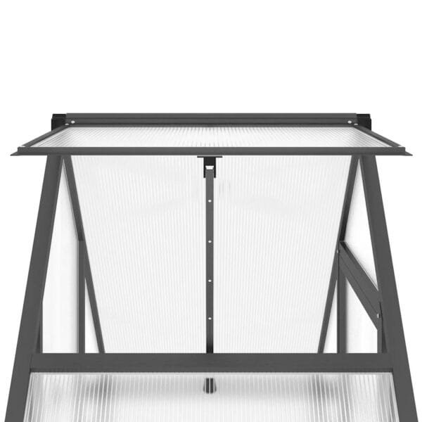 Szklarnia z ramą podstawy, antracyt, 169x58x195 cm, aluminium - obrazek 9