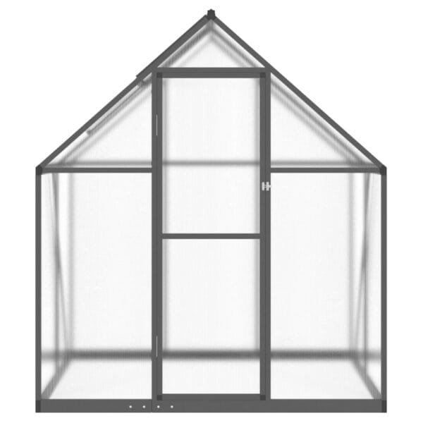 Szklarnia z ramą podstawy, antracyt, 169x114x195 cm, aluminium - obrazek 3
