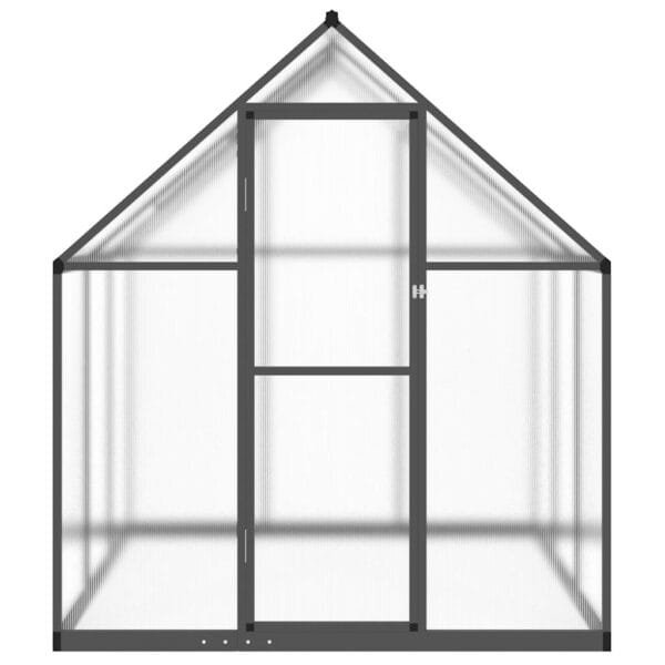 Szklarnia z ramą podstawy, antracyt, 169x169x195 cm, aluminium - obrazek 3