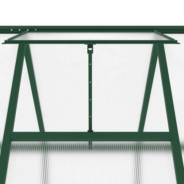 Szklarnia z poliwęglanu, szklarnia ogrodowa 224x169x195 - aluminium - obrazek 9