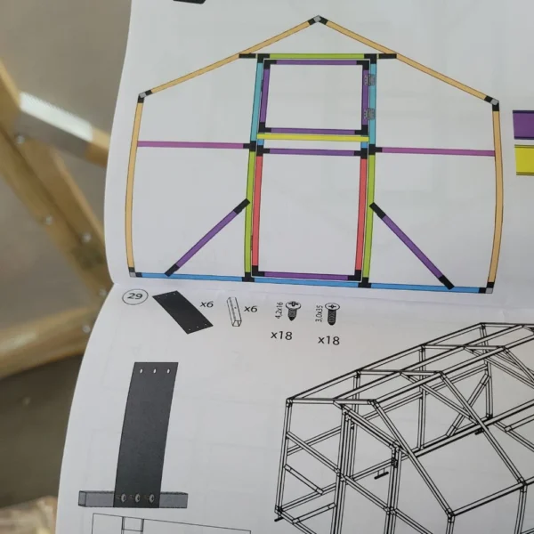 Szklarnia 3x2.6x2.3m 7.8m² Drewno i Poliwęglan – Impregnowana - obrazek 16