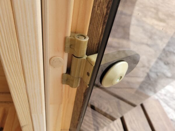 Sauna Ogrodowa BECZKA 240 z tarasem, drewno, drzwi szklane – kpl. - obrazek 9