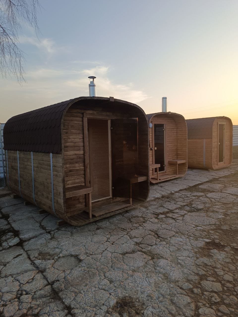 Sauna Ogrodowa QUADRO 340 z tarasem i przedsionkiem – kpl. - obrazek 14