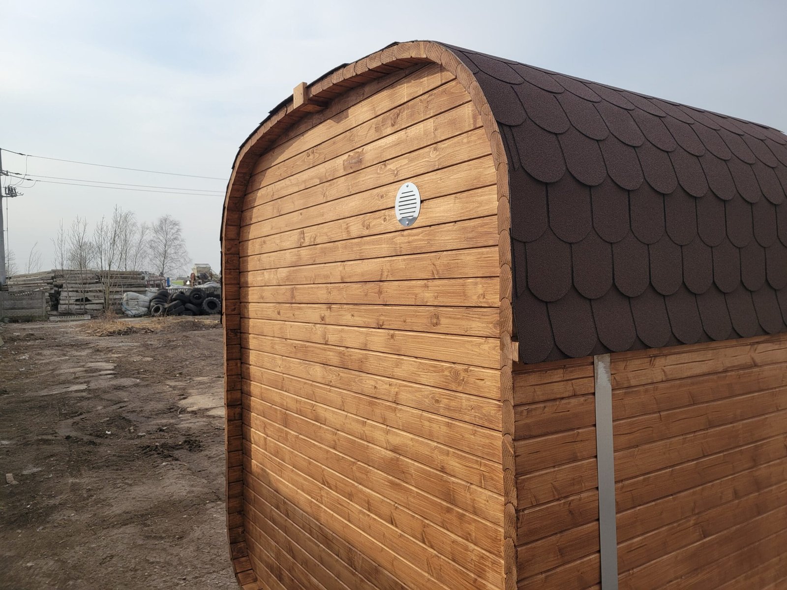 Sauna Ogrodowa QUADRO 340 z tarasem i przedsionkiem – kpl. - obrazek 11