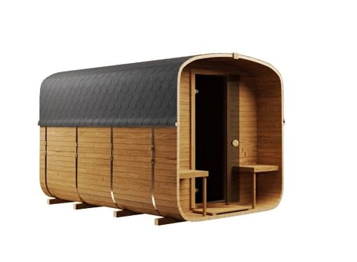 Sauna Ogrodowa QUADRO 340 z tarasem i przedsionkiem – kpl. - obrazek 3