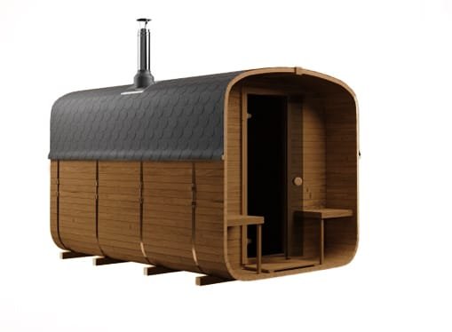 Sauna Ogrodowa QUADRO 340 z tarasem i przedsionkiem – kpl. - obrazek 4