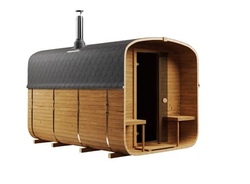 Sauna Ogrodowa QUADRO 340 z tarasem i przedsionkiem – kpl. - obrazek 5