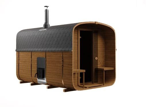 Sauna Ogrodowa QUADRO 340 z tarasem i przedsionkiem – kpl. - obrazek 6